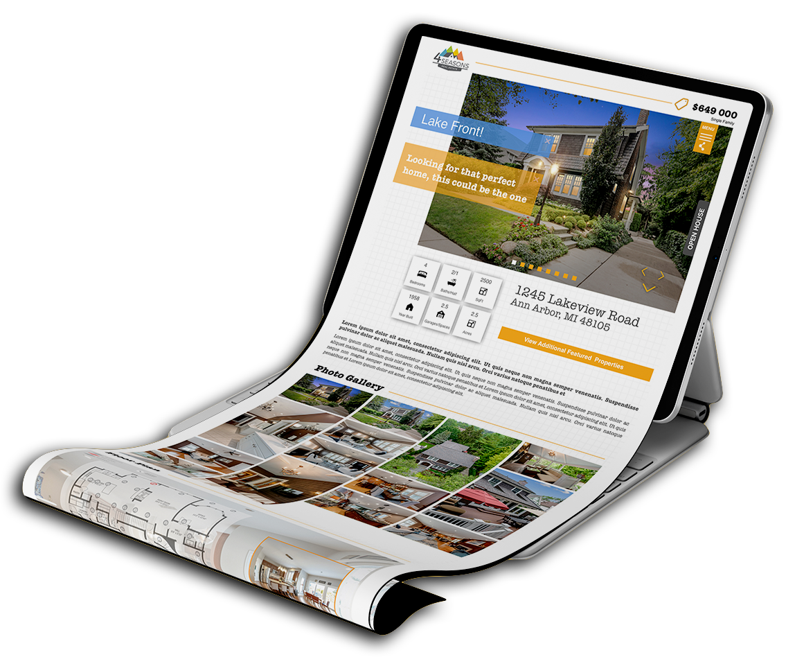 Engaging Real Estate virtual tours single-property websites, landing pages